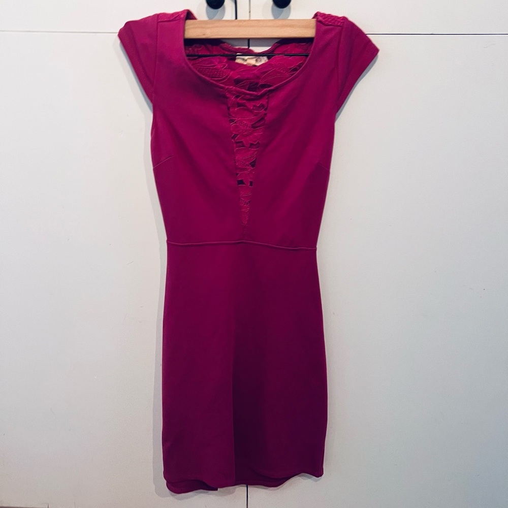 Black Swan raspberry dream mini dress